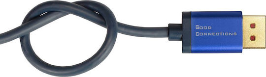 Alcasa Cable DisplayPort male - HDMI male 2m Μπλε