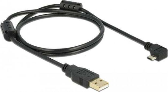 DeLock 83147 Winkel (90°) USB 2.0 auf Micro-USB-Kabel Schwarz 1m (83147) 1Stück