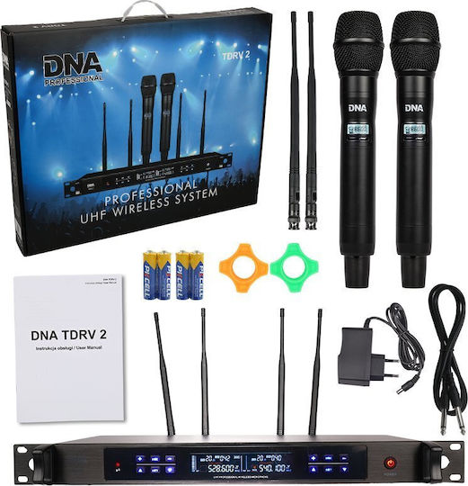 DNA TDRV 2 Seturi Wireless Microfon De mână pentru Vocale