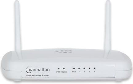 Manhattan 300N Wireless Router Wireless Router cu 4 Porturi Ethernet