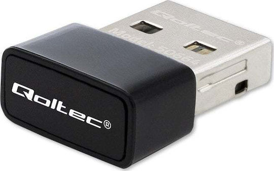 Qoltec 50664 USB Netzwerkadapter mit Drahtloser Verbindung Wi-Fi 650Mbps