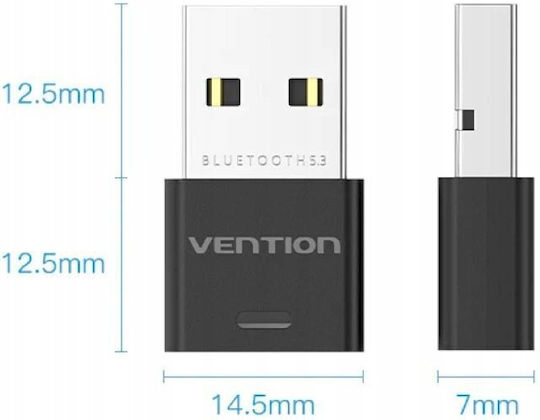Vention NAHB0 Αντάπτορας Δικτύου USB με Ασύρματη Σύνδεση Wi-Fi