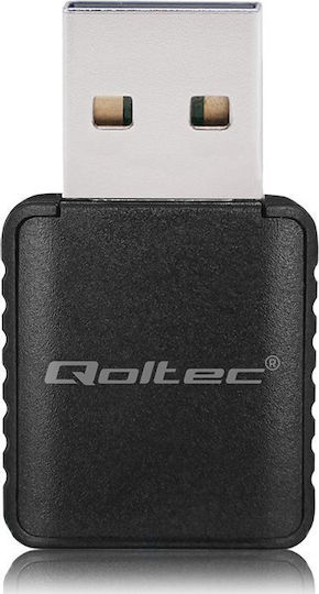 Qoltec USB Netzwerkadapter mit Drahtloser Verbindung Wi-Fi 1300Mbps