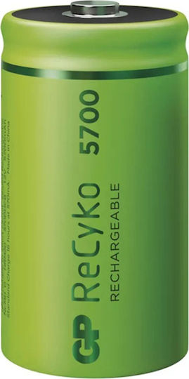 GP Batteries ReCyko Wiederaufladbare Batterien D Ni-MH 5700mAh 1.2V 2Stück