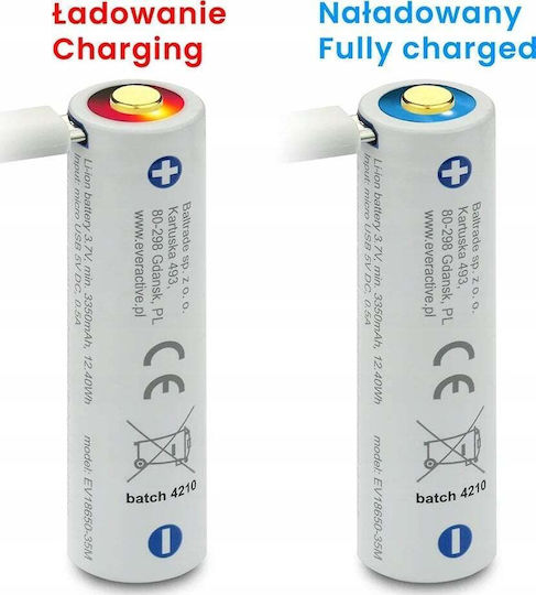 everActive Wiederaufladbare Batterie 18650 Li-Ion 3500mAh 3.7V 1Stück