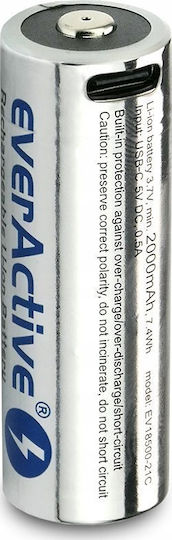 everActive Επαναφορτιζόμενη Μπαταρία 18500 Li-ion 2100mAh 3.7V 1τμχ