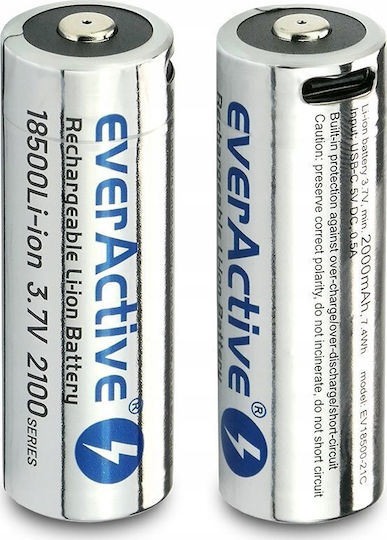 everActive Επαναφορτιζόμενη Μπαταρία 18500 Li-ion 2100mAh 3.7V 1τμχ