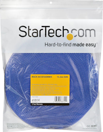 StarTech Kabelbinder Kunststoff in Blauer Farbe (1 Stück) (HKLP50BL)