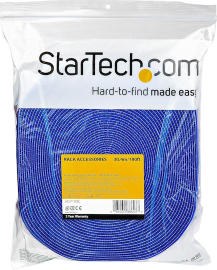 StarTech Пластмасово Кабелно Демище в Син Цвят 1 Бр (HKLP100BL)
