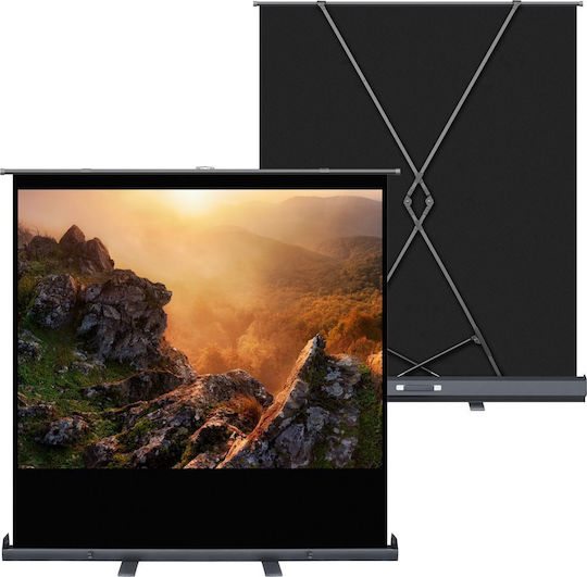 Art Manual Standing Projection Screen 80 Inch 123x163cm Ps-80 4:3