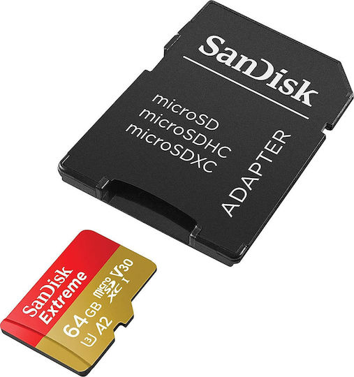 Sandisk Extreme microSDXC 64GB U3 V30 A2 UHS-I 170MB/s
