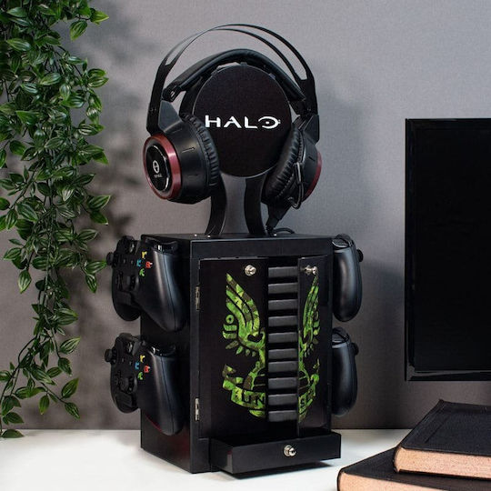 Numskull Gaming Locker Βάση για 4 χειριστήρια PS4 / Switch / XBOX One Halo Πολύχρωμη NS2262
