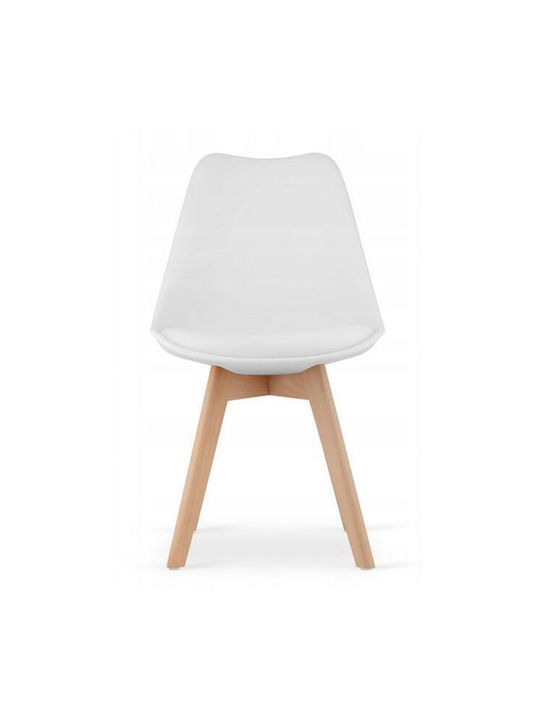 Mark Καρέκλα Κουζίνας από Πολυπροπυλένιο White 49x43x82εκ.