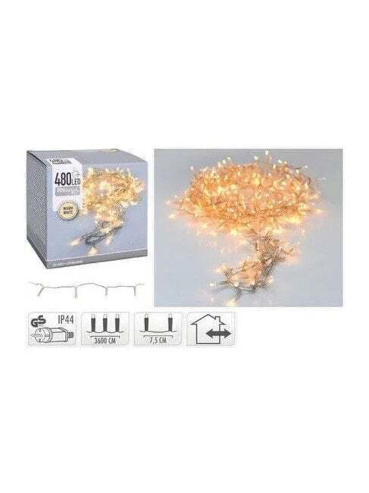 Christmas Lights 36m 480 LED Warm White Tra Wire