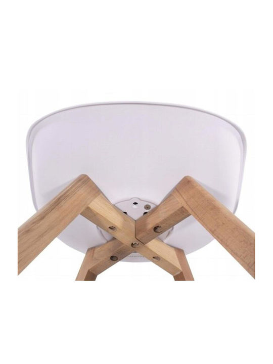 Mark Καρέκλα Κουζίνας από Πολυπροπυλένιο White 49x43x82εκ.
