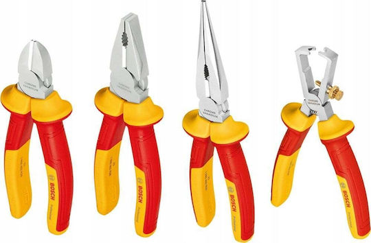 Bosch Pliers set Straight Electrician Length 180mm 4pcs