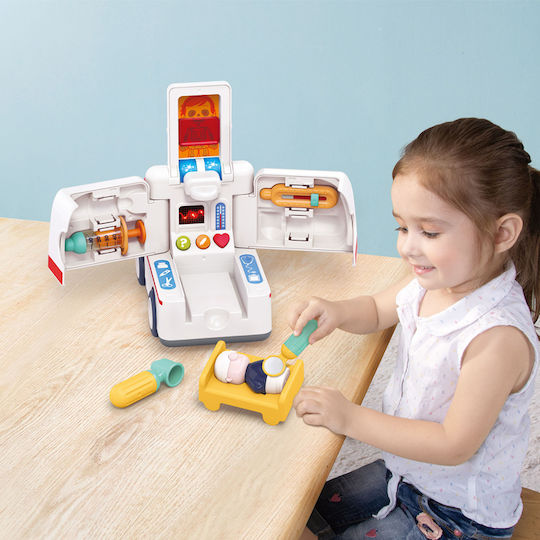 Hola Toys Αυτοκινητάκι Ασθενοφόρο