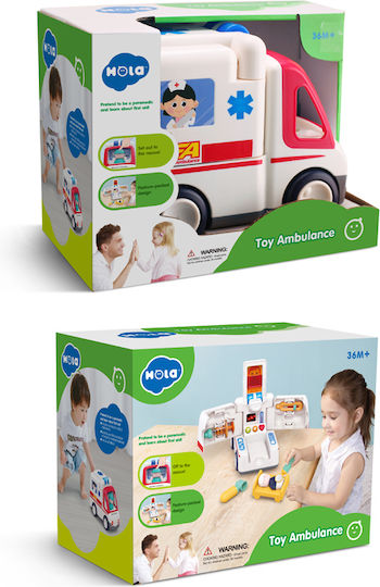 Hola Toys Αυτοκινητάκι Ασθενοφόρο