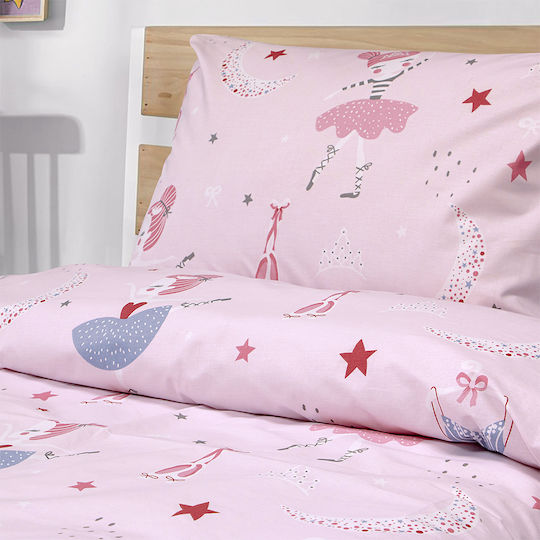 Lino Home Kids Duvet Cover Set Single Pink