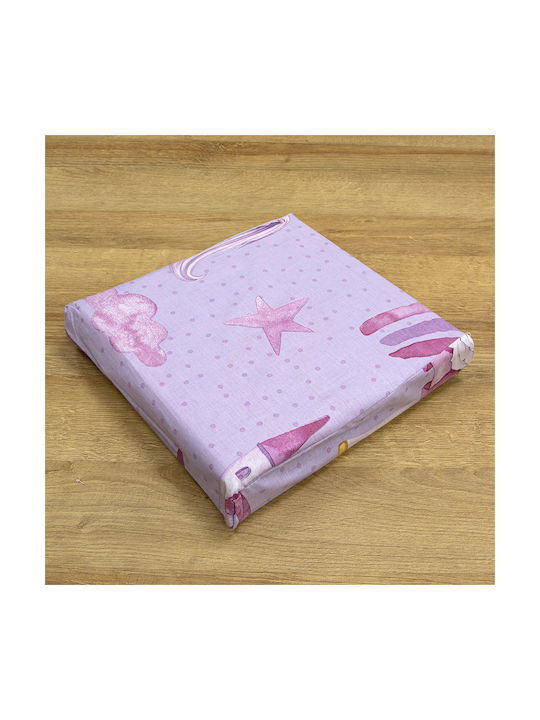 Lino Home Set Kinderbettbezug Einzel mit Kissenbezug Lilac 160x240cm