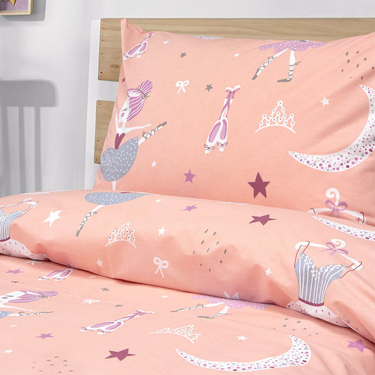 Lino Home Set Kids Duvet Cover Single Coral