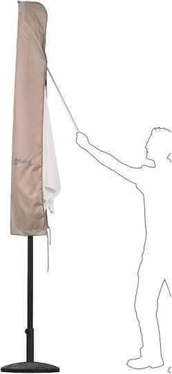 Impermeabil Protecție Capac Umbrelă 27.5x33.5x170buc în Culoare Bej 1buc