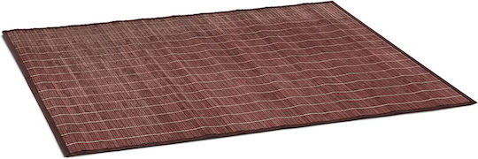 Relaxdays Non-Slip Bath Mats Set Wooden 10020069_450 Brown 100x80cm