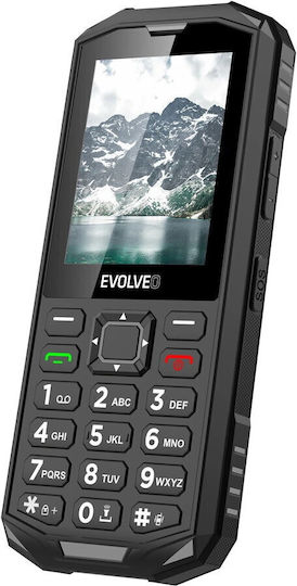 Evolveo StrongPhone X5 Dual SIM Устойчив Мобилен Телефон с Бутони Черно-Сиво