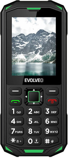 Evolveo StrongPhone X5 Dual SIM Resistant Mobile with Buttons Black-Green