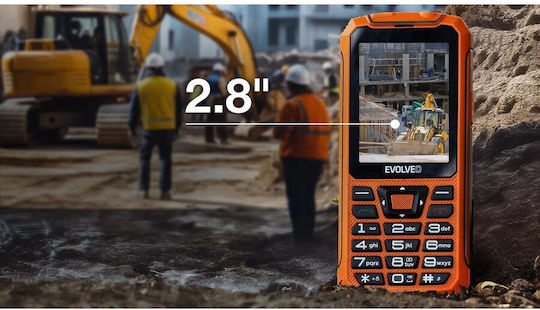 Evolveo StrongPhone Z6 Dual SIM Telefon Mobil Rezistent cu Butoane Portocaliu