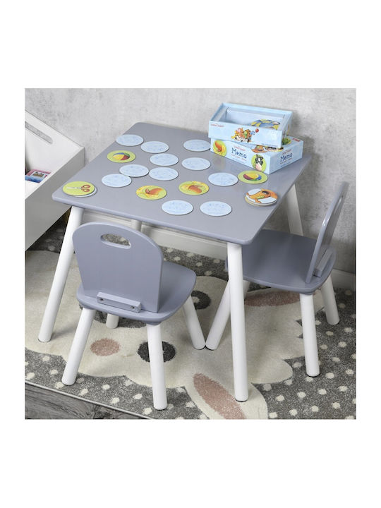 Kesper Kids Table Set with Grey Chairs Kesper