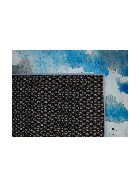 Beliani Χαλί Διάδρομος Μπλε 80x150cm