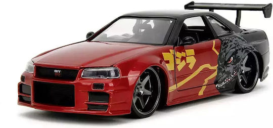 Jada Godzilla Metall Auto Nissan Skyline GTR Maßstab 1:24