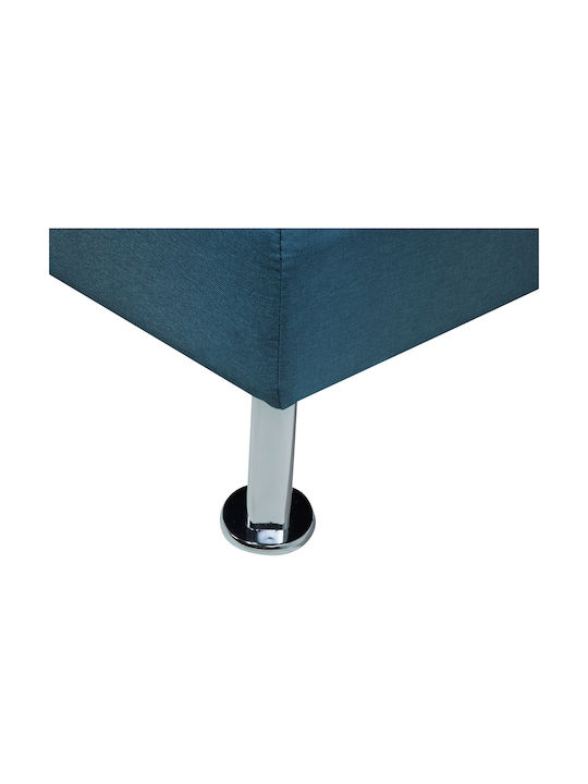 Three-Seater Couch Bed Navy Blue 168x51x77cm