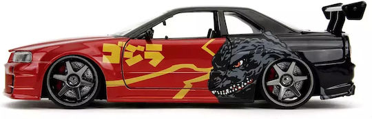 Jada Godzilla Metall Auto Nissan Skyline GTR Maßstab 1:24