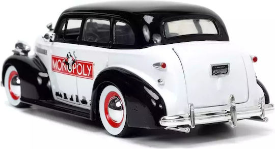 Jada 1:24 Scale Chevrolet Master Deluxe 1939 Metal Car Set Mr Monopoly Figure