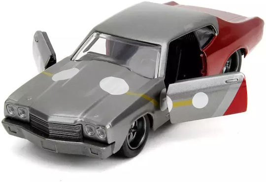 Jada Marvel Metal Figure Set Thor Chevy Chevelle Ss Push Car Scale 1:32