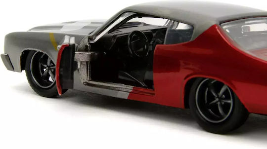 Jada Marvel Metal Figure Set Thor Chevy Chevelle Ss Push Car Scale 1:32