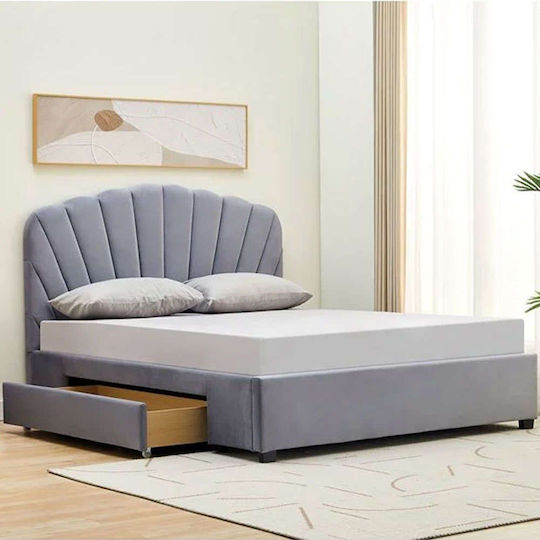 Ariel Κρεβάτι King Size για Στρώμα 200x160cm Γκρι Ariel Κρεβάτι King Size για Στρώμα 200x160cm Γκρι