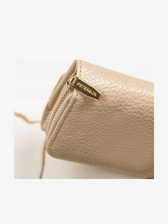 Klein Damen Geldbörse mit RFID Beige