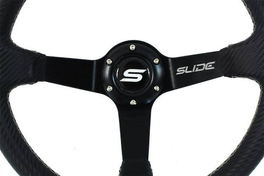 Slide Aluminium Car Steering Wheel with 35cm Diameter Silver