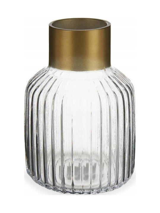 Gift Decor Διακοσμητικό Βάζο Glas Gold 12x12x12cm 1Stück
