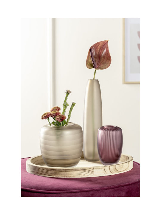Leonardo Vază Decorativă Sticlă Violet 16cm 1buc
