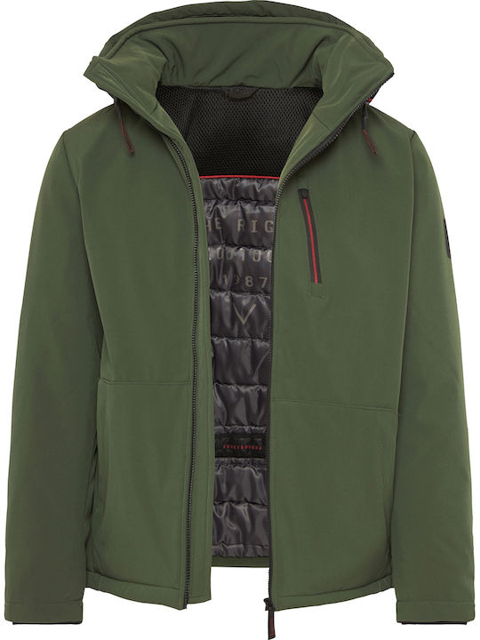 Χειμωνιάτικο Μπουφάν Softshell Αδιάβροχο και Αντιανεμικό Πράσινο