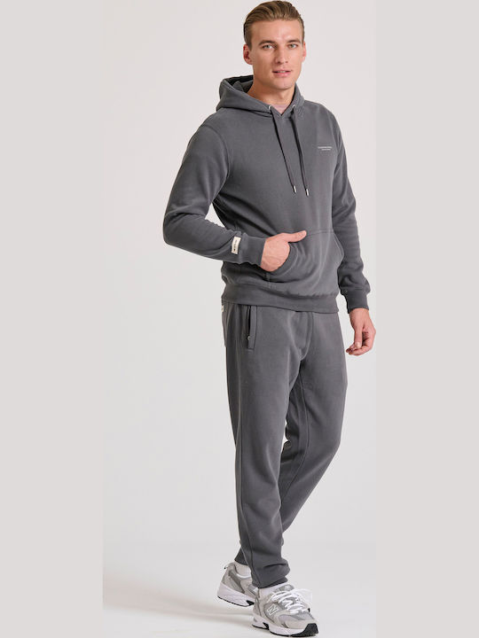 Sweatshirt with Hood Gray
