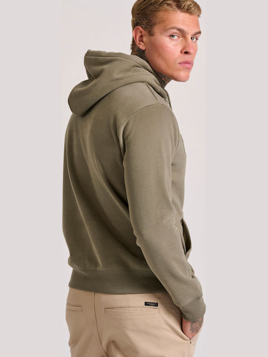 Sweatshirt with Hood Khaki