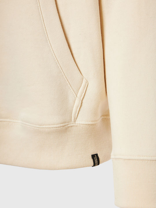 Sweatshirt with Hood Beige