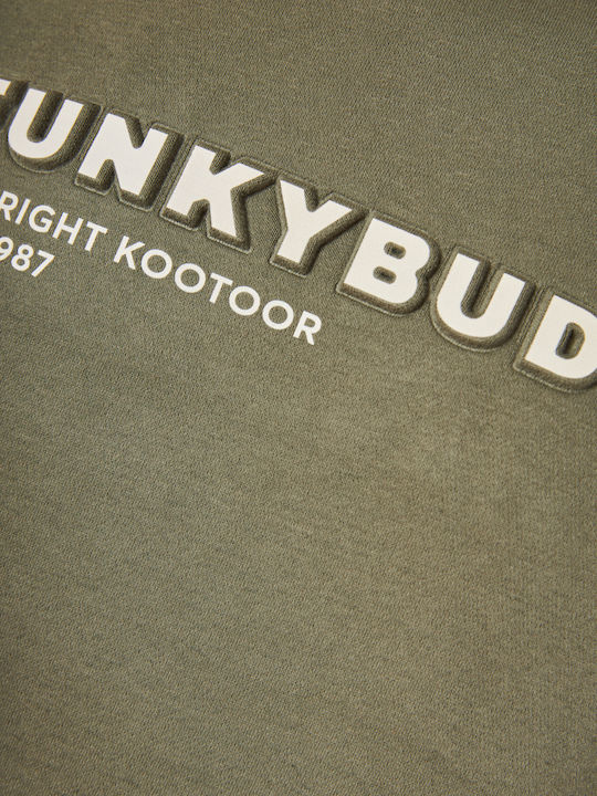 Sweatshirt with Hood Khaki