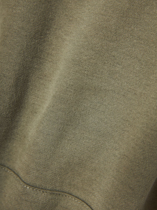 Sweatshirt with Hood Khaki