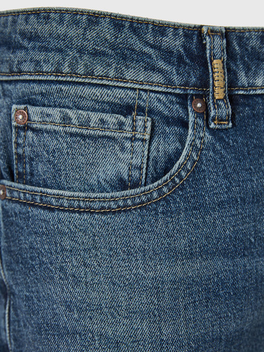 Ανδρικό Παντελόνι Τζιν Regular Straight Fit Washed Effects